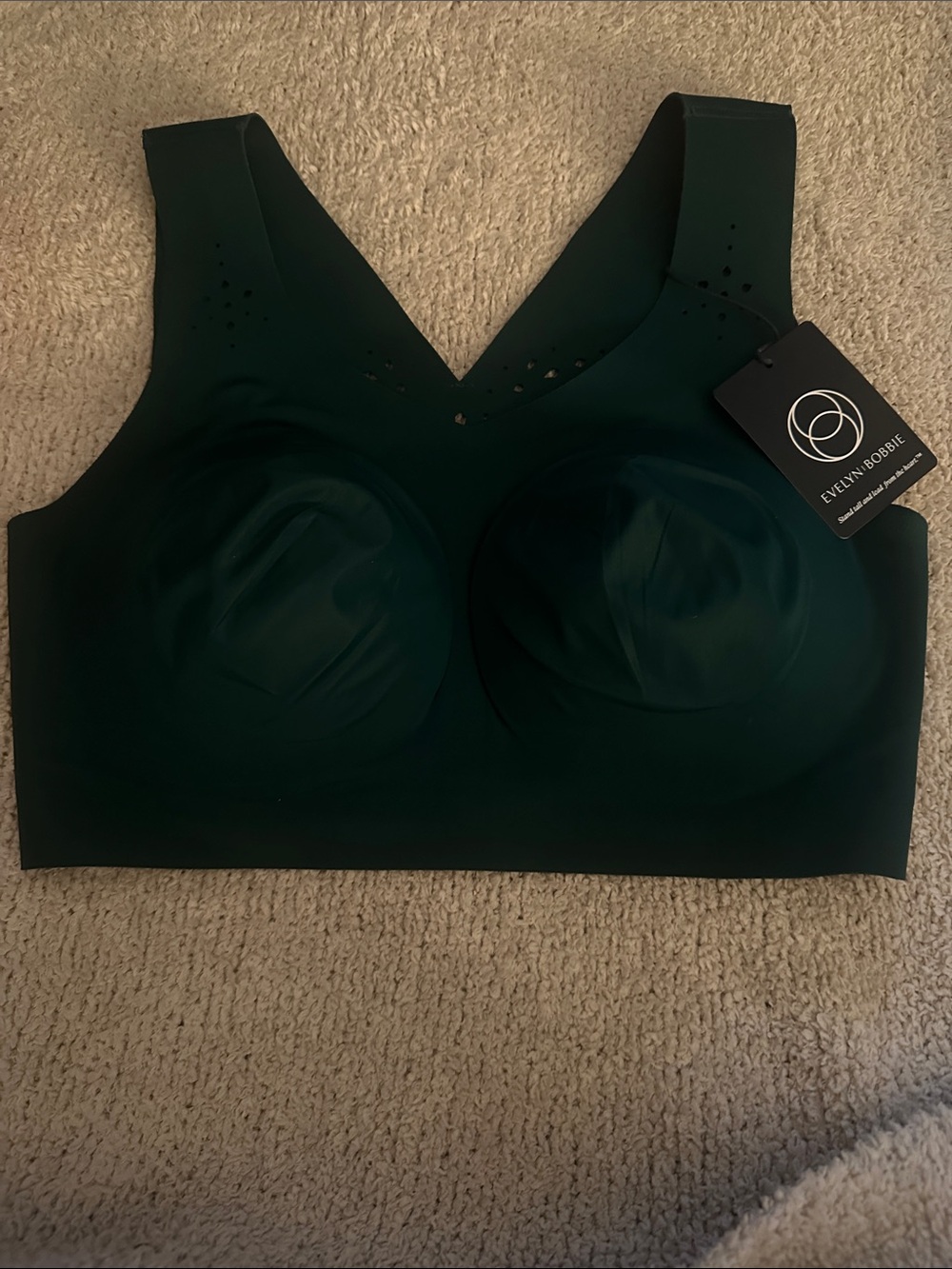 Evelyn and Bobbie Emerald Wireless Comfort Bra. Size Medium, NWT